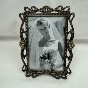 Fetco Black and Gold Ornate Photo Frame
